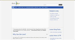 Desktop Screenshot of conflictlens.com